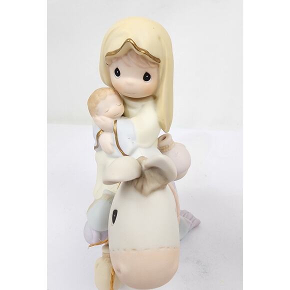 2 Piece Precious Moments Flight Into Egypt 1998 #455970 Joseph Mary Jesus - Picture 4 of 12